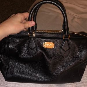 Black leather Michael Kors purse
